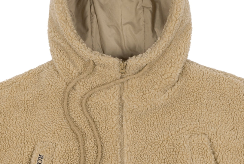 ロマンティッククラウン(ROMANTIC CROWN) HEAVY FLEECE HOODIE PARKA_BEIGE