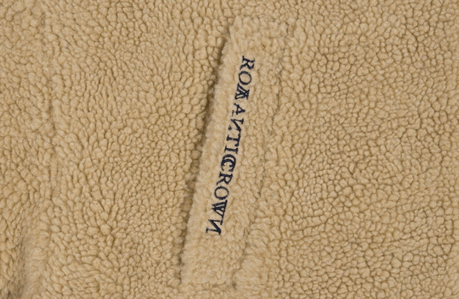 ロマンティッククラウン(ROMANTIC CROWN) HEAVY FLEECE HOODIE PARKA_BEIGE