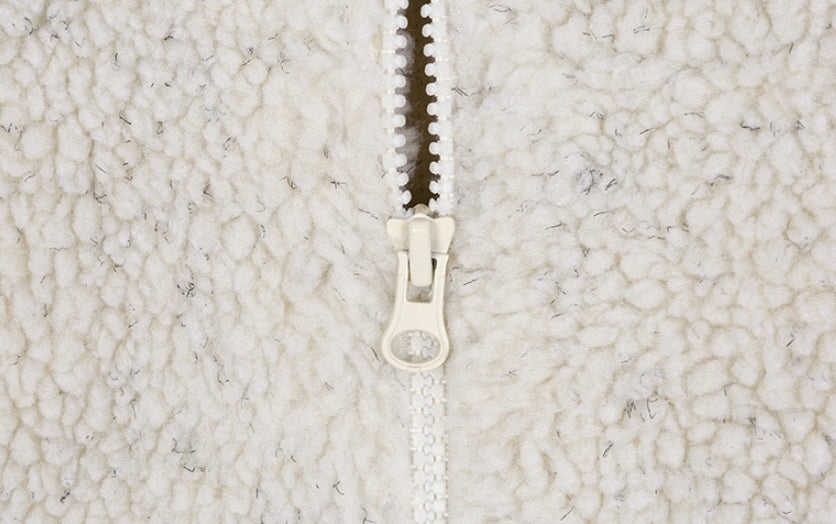 ロマンティッククラウン(ROMANTIC CROWN) HEAVY FLEECE HOODIE PARKA_MELANGE IVORY