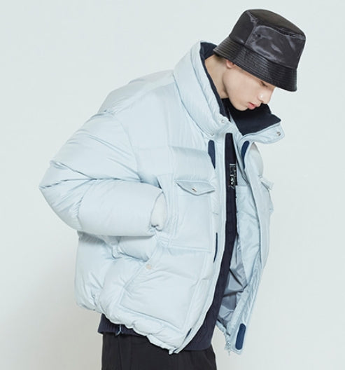 ロマンティッククラウン(ROMANTIC CROWN) SUNDAY SYNDROME DUCK DOWN PARKA_LIGHT GREY