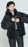 ロマンティッククラウン(ROMANTIC CROWN) VELVET DUCK DOWN PARKA_BLACK
