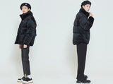 ロマンティッククラウン(ROMANTIC CROWN) VELVET DUCK DOWN PARKA_BLACK