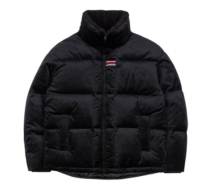 ロマンティッククラウン(ROMANTIC CROWN) VELVET DUCK DOWN PARKA_BLACK