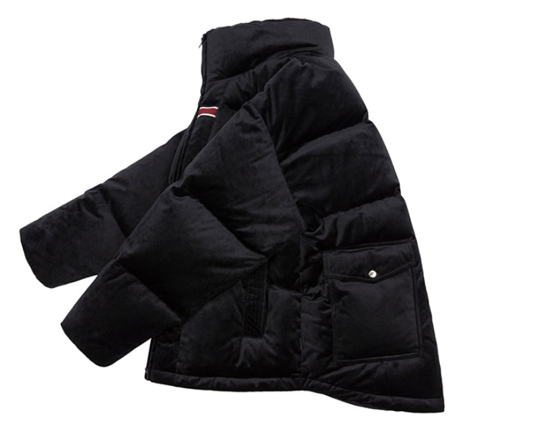 ロマンティッククラウン(ROMANTIC CROWN) VELVET DUCK DOWN PARKA_BLACK