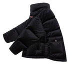 ロマンティッククラウン(ROMANTIC CROWN) VELVET DUCK DOWN PARKA_BLACK