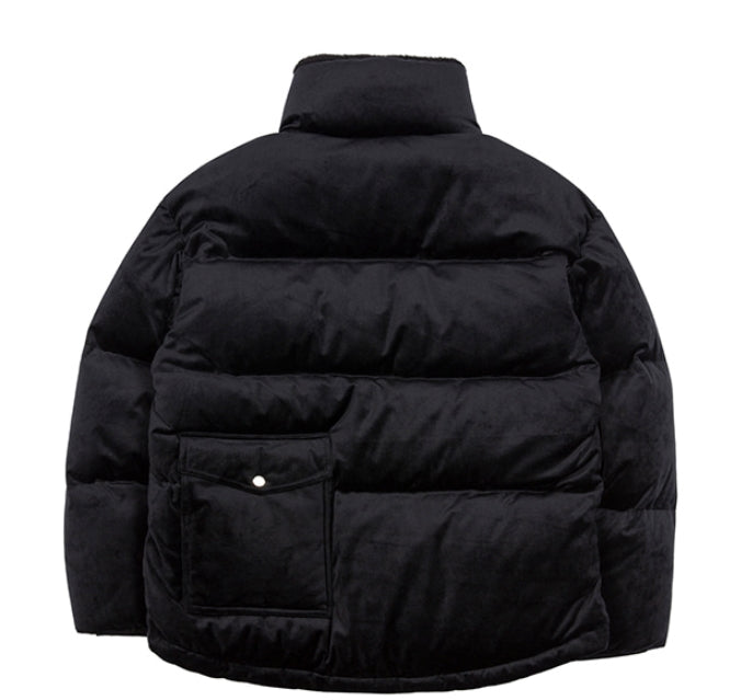 ロマンティッククラウン(ROMANTIC CROWN) VELVET DUCK DOWN PARKA_BLACK