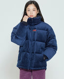ロマンティッククラウン(ROMANTIC CROWN) VELVET DUCK DOWN PARKA_DARK BLUE
