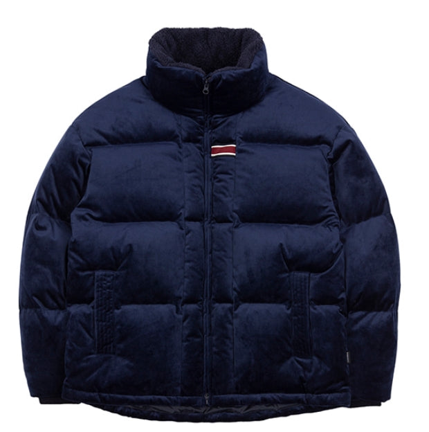 ロマンティッククラウン(ROMANTIC CROWN) VELVET DUCK DOWN PARKA_DARK BLUE