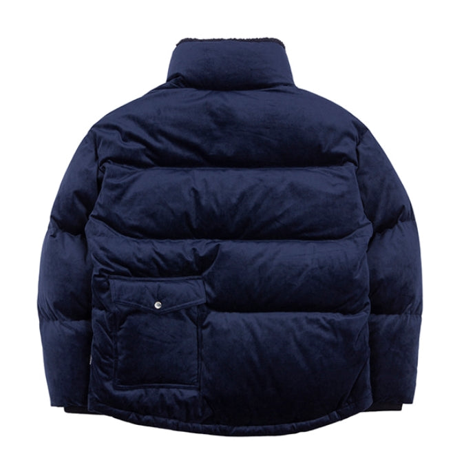 ロマンティッククラウン(ROMANTIC CROWN) VELVET DUCK DOWN PARKA_DARK BLUE