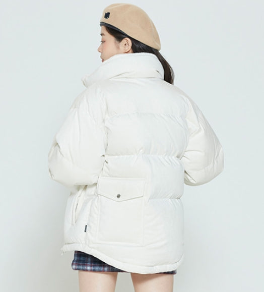 ロマンティッククラウン(ROMANTIC CROWN)   VELVET DUCK DOWN PARKA_OATMEAL