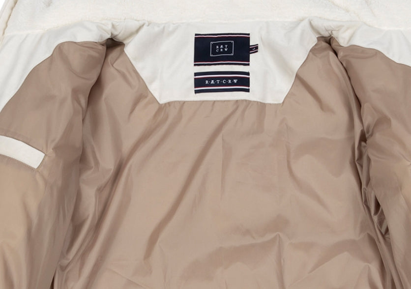 ロマンティッククラウン(ROMANTIC CROWN)   VELVET DUCK DOWN PARKA_OATMEAL