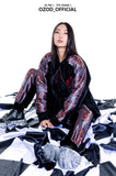 オージーオーディー(OZOD) velvet snake pants_black