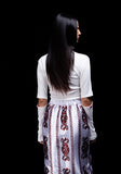 オージーオーディー(OZOD) snake crop top_white