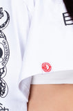 オージーオーディー(OZOD) freewill sleeve crop top_white