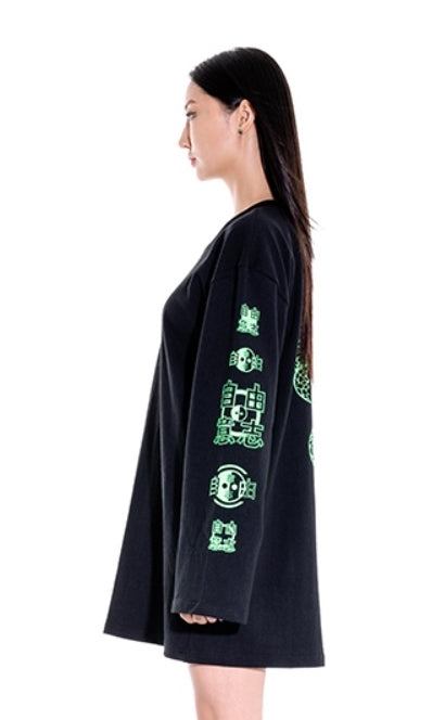 オージーオーディー(OZOD) snake long sleeve_black