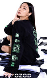 オージーオーディー(OZOD) snake long sleeve_black