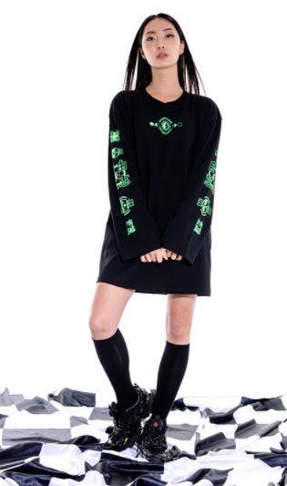 オージーオーディー(OZOD) snake long sleeve_black
