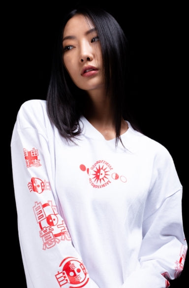 オージーオーディー(OZOD) snake long sleeve_white
