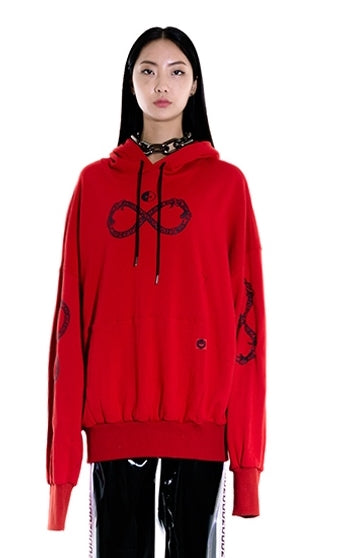 オージーオーディー(OZOD) snake hoody_red