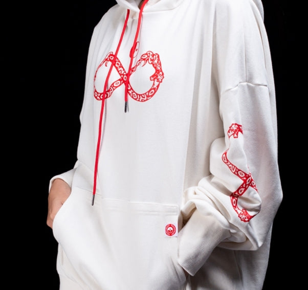 オージーオーディー(OZOD) snake hoody_white