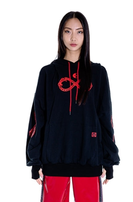 オージーオーディー(OZOD) snake hoody_black