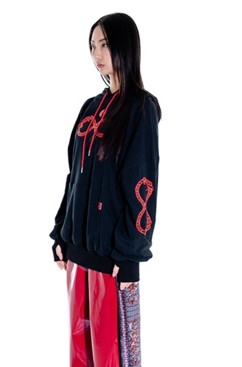 オージーオーディー(OZOD) snake hoody_black