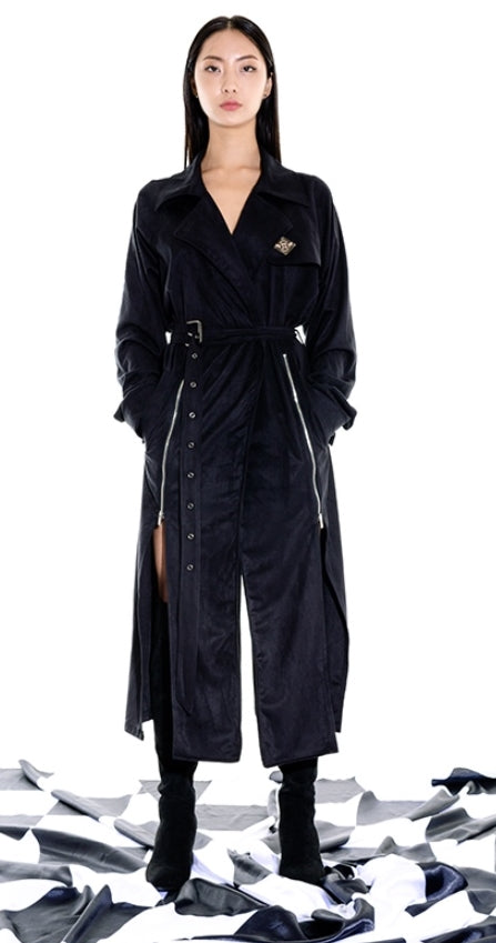 オージーオーディー(OZOD) freewill trench coat_black