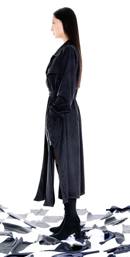 オージーオーディー(OZOD) freewill trench coat_black