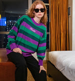 ワンダービジター(WONDER VISITOR)    Logo Triple Stripe Knit