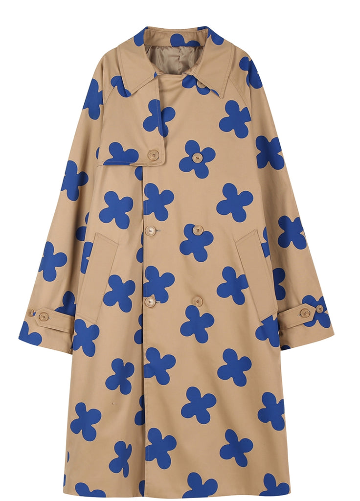 ワンダービジター(WONDER VISITOR)   Flower pattern oversize Trench coat