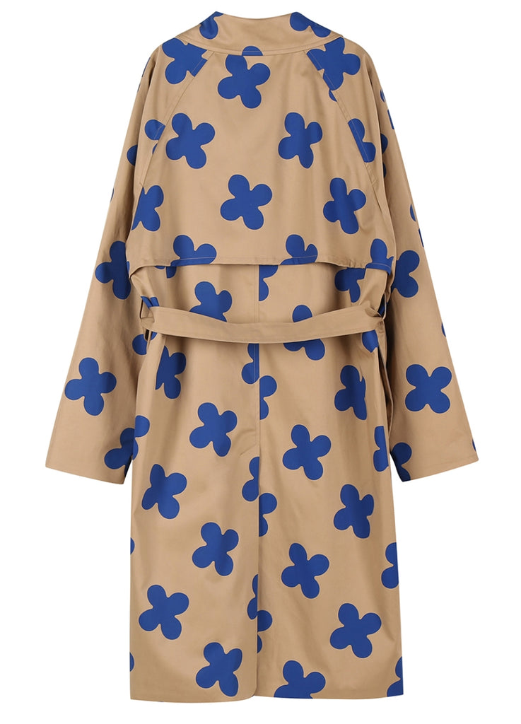 ワンダービジター(WONDER VISITOR)   Flower pattern oversize Trench coat