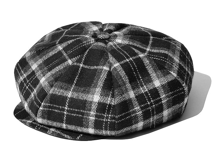 セイントペイン(SAINTPAIN) SP Muse Check Newsboy Hat-Black