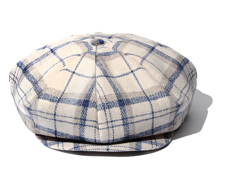 セイントペイン(SAINTPAIN) SP Muse Check Newsboy Hat-Beige