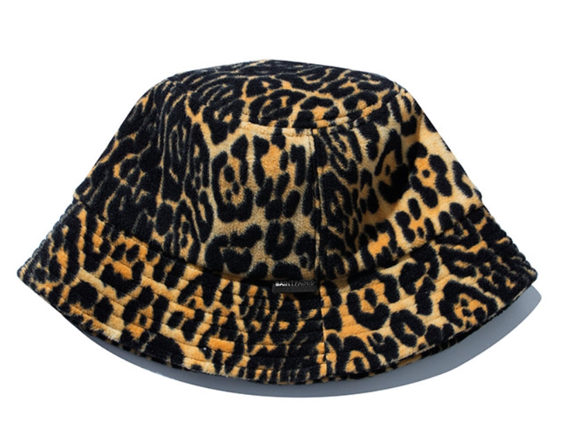 セイントペイン(SAINTPAIN) SP Leopard Fleece Bucket Hat-Yellow
