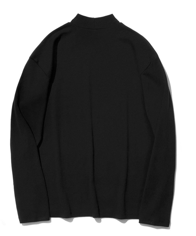 セイントペイン(SAINTPAIN) SP Over Fit MocNeck Sleeve-Black