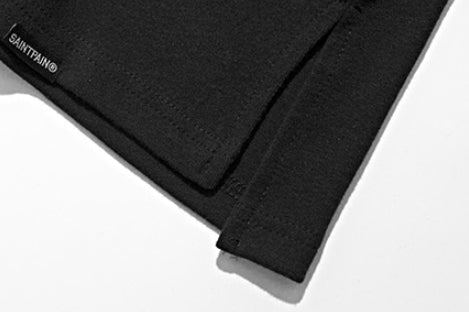 セイントペイン(SAINTPAIN) SP Over Fit MocNeck Sleeve-Black