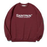 セイントペイン(SAINTPAIN) SP OG Logo Crew Neck-Wine