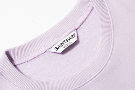 セイントペイン(SAINTPAIN) SP Arch Logo Crew Neck-Light Purple