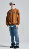 セイントペイン(SAINTPAIN)  SP Arch Logo Crew Neck-Brown