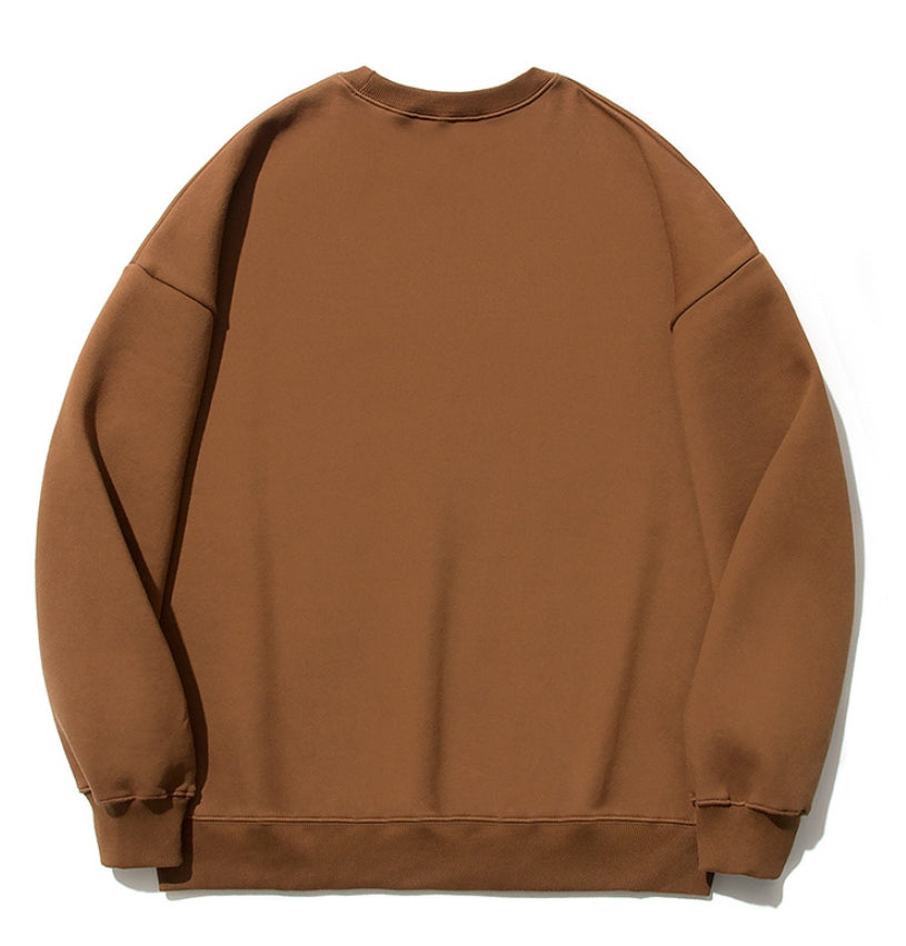 セイントペイン(SAINTPAIN)  SP Arch Logo Crew Neck-Brown