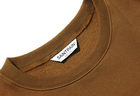 セイントペイン(SAINTPAIN)  SP Arch Logo Crew Neck-Brown