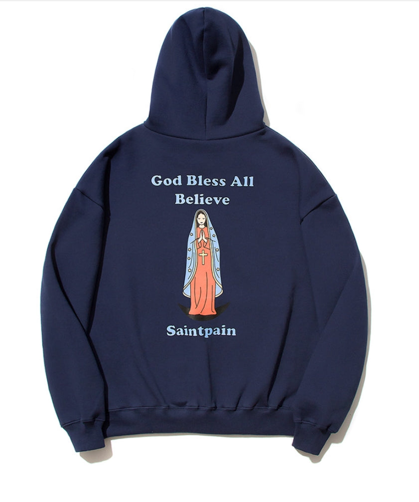 セイントペイン(SAINTPAIN)  SP Our Lady Hood-Navy