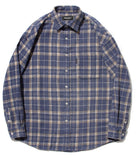 セイントペイン(SAINTPAIN)  SP Loose Fit Muse Check Shirts-Blue