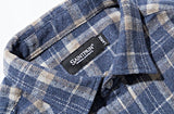 セイントペイン(SAINTPAIN)  SP Loose Fit Muse Check Shirts-Blue