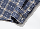 セイントペイン(SAINTPAIN)  SP Loose Fit Muse Check Shirts-Blue