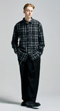 セイントペイン(SAINTPAIN)  SP Loose Fit Muse Check Shirts-Black