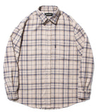 セイントペイン(SAINTPAIN)  SP Loose Fit Muse Check Shirts-Beige