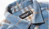 セイントペイン(SAINTPAIN) SP Loose Fit Wide Check Shirts-Blue