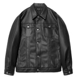 セイントペイン(SAINTPAIN) SP Fleather Trucker Jacket-Black
