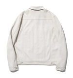 セイントペイン(SAINTPAIN) SP Suede Trucker Jacket-Ivory